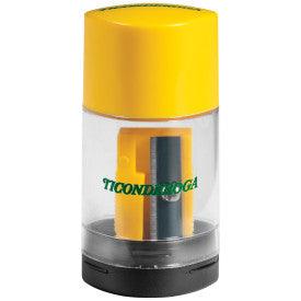 Ticonderoga® DUO Sharpener and Eraser Combination 2 in 1, Green and Yellow, 1 Ct