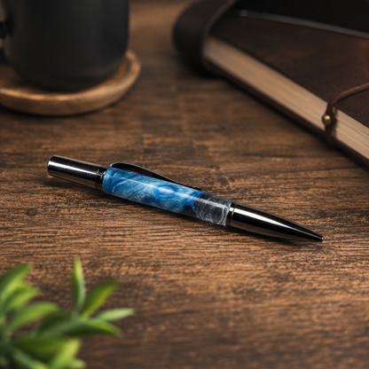 Ocean Blue Acrylic Ballpoint Pen