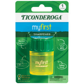 Ticonderoga® My First Sharpener – Large Barrel Pencil Sharpener