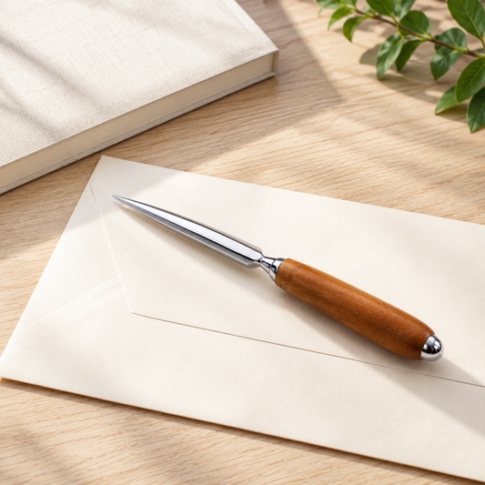 Willow Wood and Silver Letter Opener - 9 Year Anniversary Gift