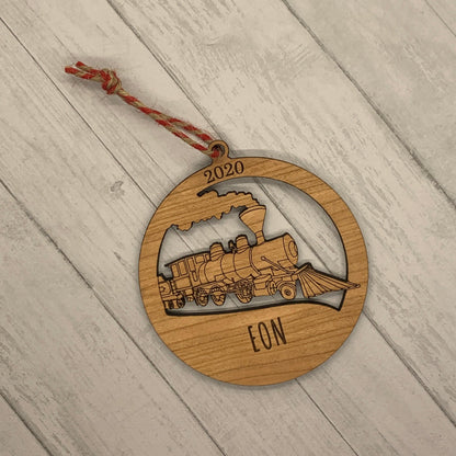 Steam Train Ornament - Personalized