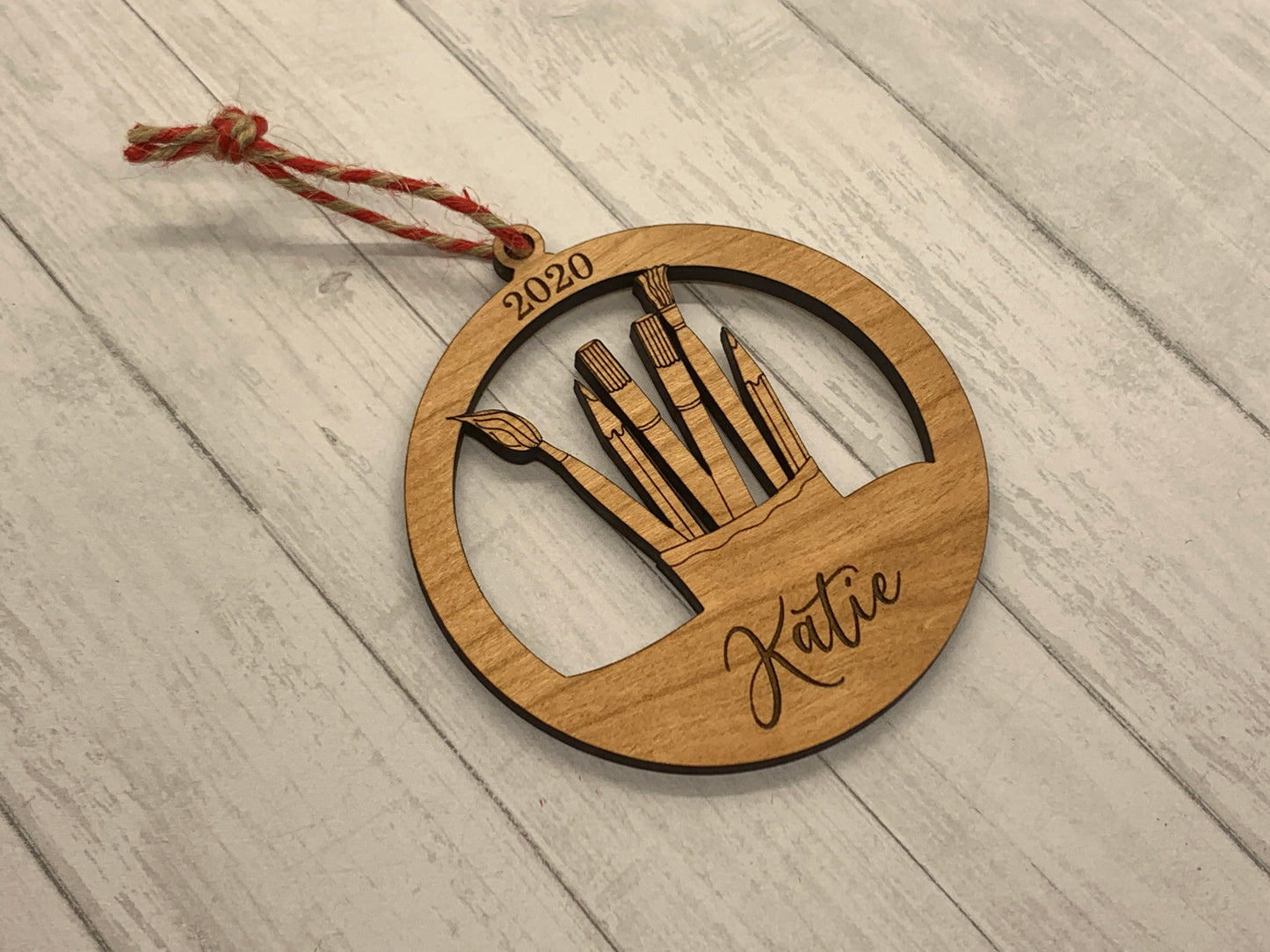 Art Supplies Ornament - Personalized