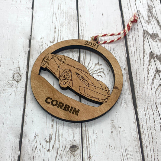 Sports Car Ornament - Personalized