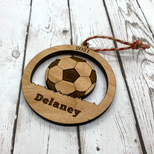 Soccer Ornament - Personalized