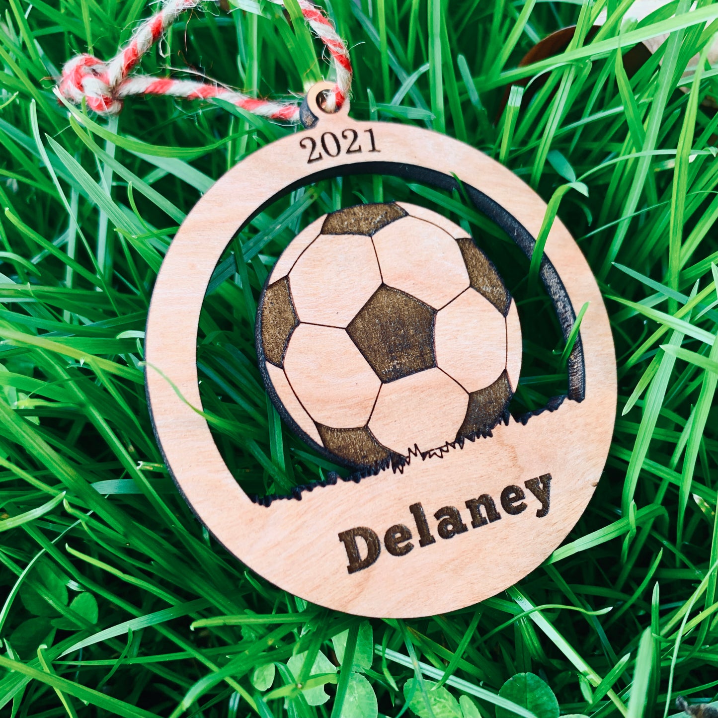 Soccer Ornament - Personalized