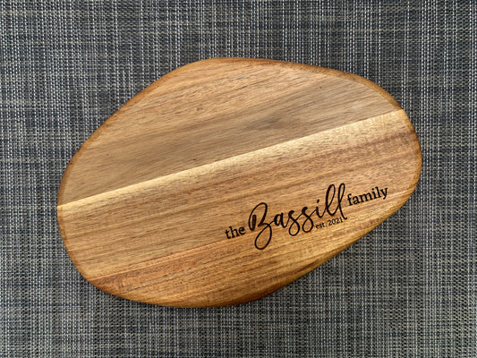 Small Custom Engraved Mango Cutting Boards