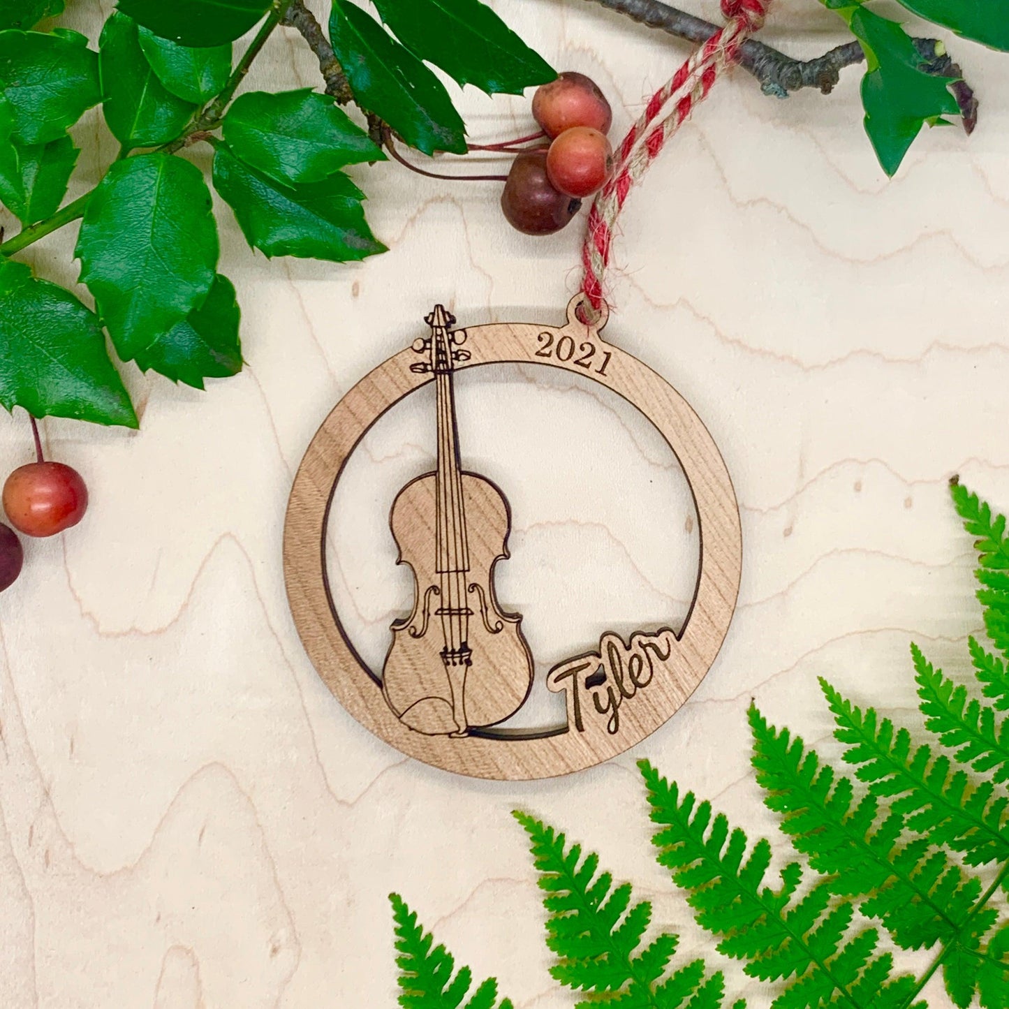 Violin Ornament - Personalized