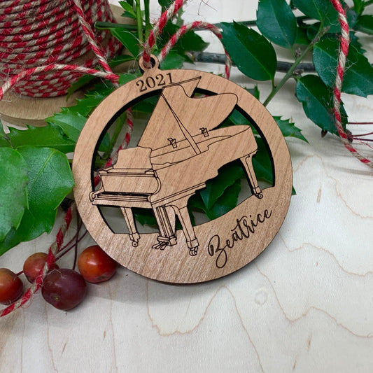 Piano Ornament - Personalized