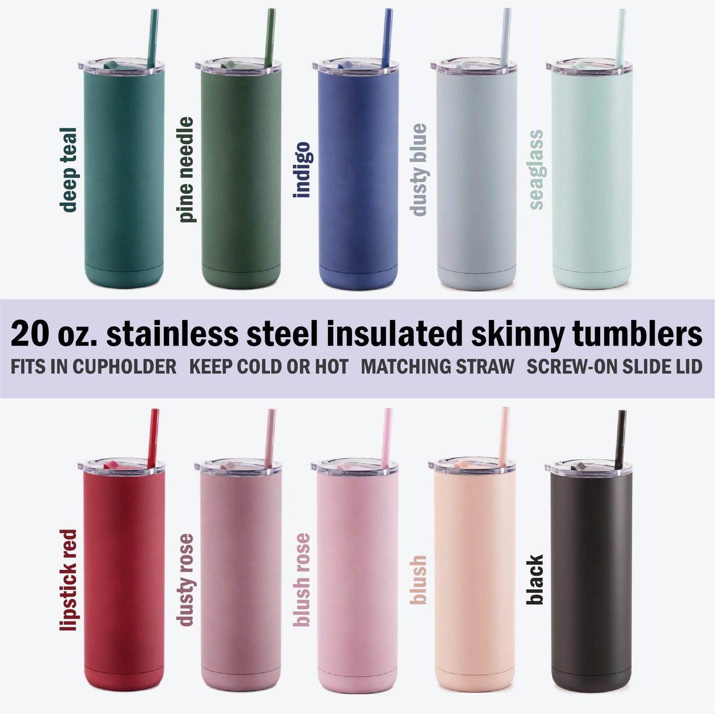 Personalized 20 oz Stainless Steel Tumbler