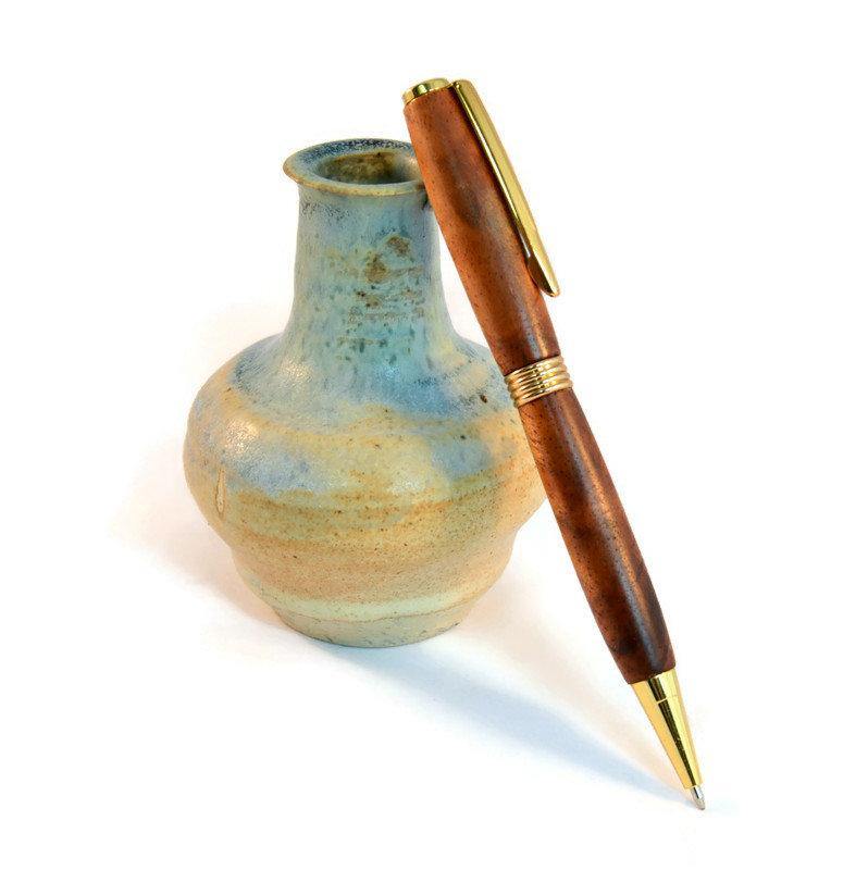 Handcrafted Pen |  Wood Pen | Ballpoint Pen | Graduation Gift | Koa Wood Pen |  Twist Pen | Gold - Whidden's Woodshop