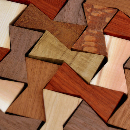 Padauk Wood Inlay | Wood Bow Tie Accents | Board Stitcher | Wood Bow Tie | Padauk Inlay | Set of 2 or 4 - Whidden's Woodshop