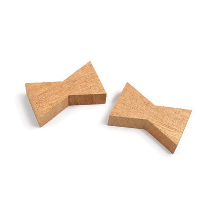 3/4 inch African Mahogany Inlay - Wood Bow Tie Accents - Whidden's Woodshop