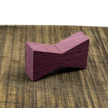 Purpleheart Wood Inlay | Wood Bow Tie Accents | Board Stitcher | Wood Bow Tie | Purpleheart Inlay | Set of 2 or 4 - Whidden's Woodshop