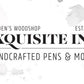 Figured Walnut Pen With Gun Metal Fittings - Handcrafted Ink Pen By Whidden's Woodshop - Wood Ballpoint Twist Pen - Whidden's Woodshop