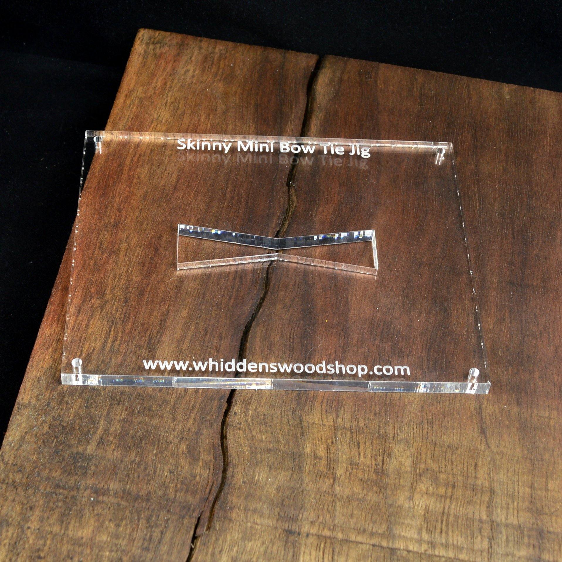1/4 inch Black Walnut Inlay - Skinny Mini Wood Bow Ties - Whidden's Woodshop