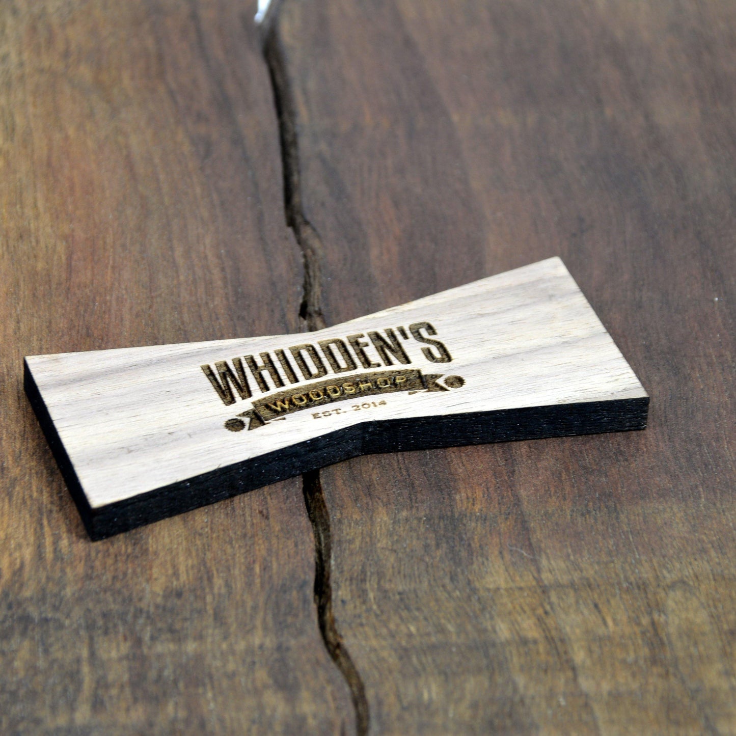 Custom Wood Inlay - Personalized Wood Bow Ties - Whidden's Woodshop