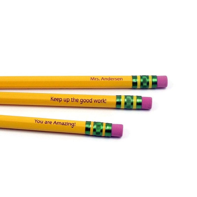 Personalized Engraved Ticonderoga #2 Pencils - Whidden's Woodshop