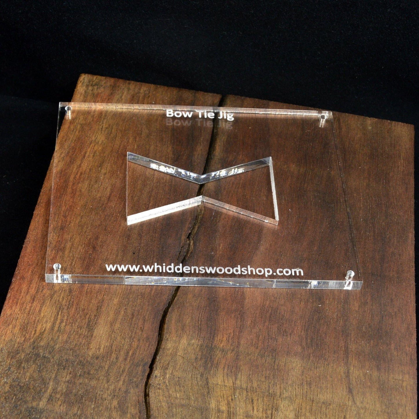 1/4 inch Black Walnut Inlay - Wood Bow Tie Accents - Whidden's Woodshop