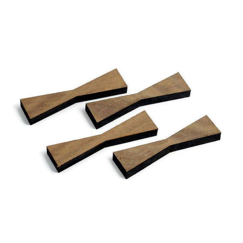 1/4 inch Black Walnut Inlay - Skinny Mini Wood Bow Ties - Whidden's Woodshop