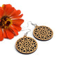 Mandala Wood Earrings, Wooden Earrings, Wood Jewelry, Handmade Wood Jewelry, Dangle Earrings - Whidden's Woodshop