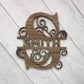 5 inch Custom Wood Split Monogram - Whidden's Woodshop