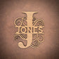 5 inch Custom Wood Split Monogram - Whidden's Woodshop