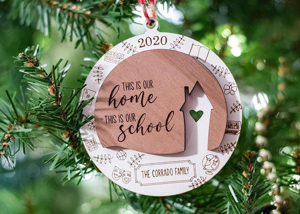 Christmas Homeschool Ornament - Whidden's Woodshop