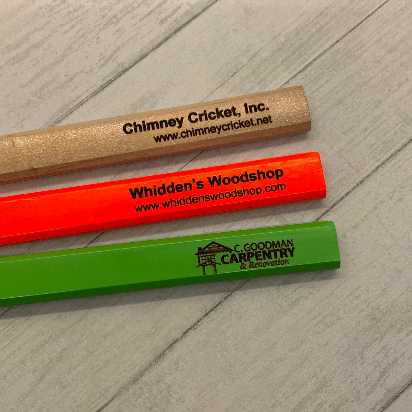 Personalized Engraved Carpenter Pencils - Whidden's Woodshop