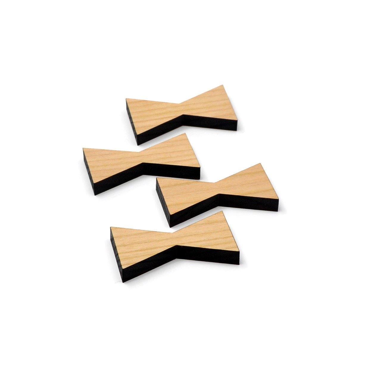 Cherry Inlay | Mini Wood Bow Tie Accents | Board Stitcher | Mini Wood Bow Tie | Wood Inlay | Sets of 2, 4, or 8 | Template Available - Whidden's Woodshop
