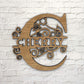 5 Inch Custom Floral Wood Monogram - Whidden's Woodshop