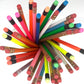 Personalized Engraved Neon Orange #2 Pencils