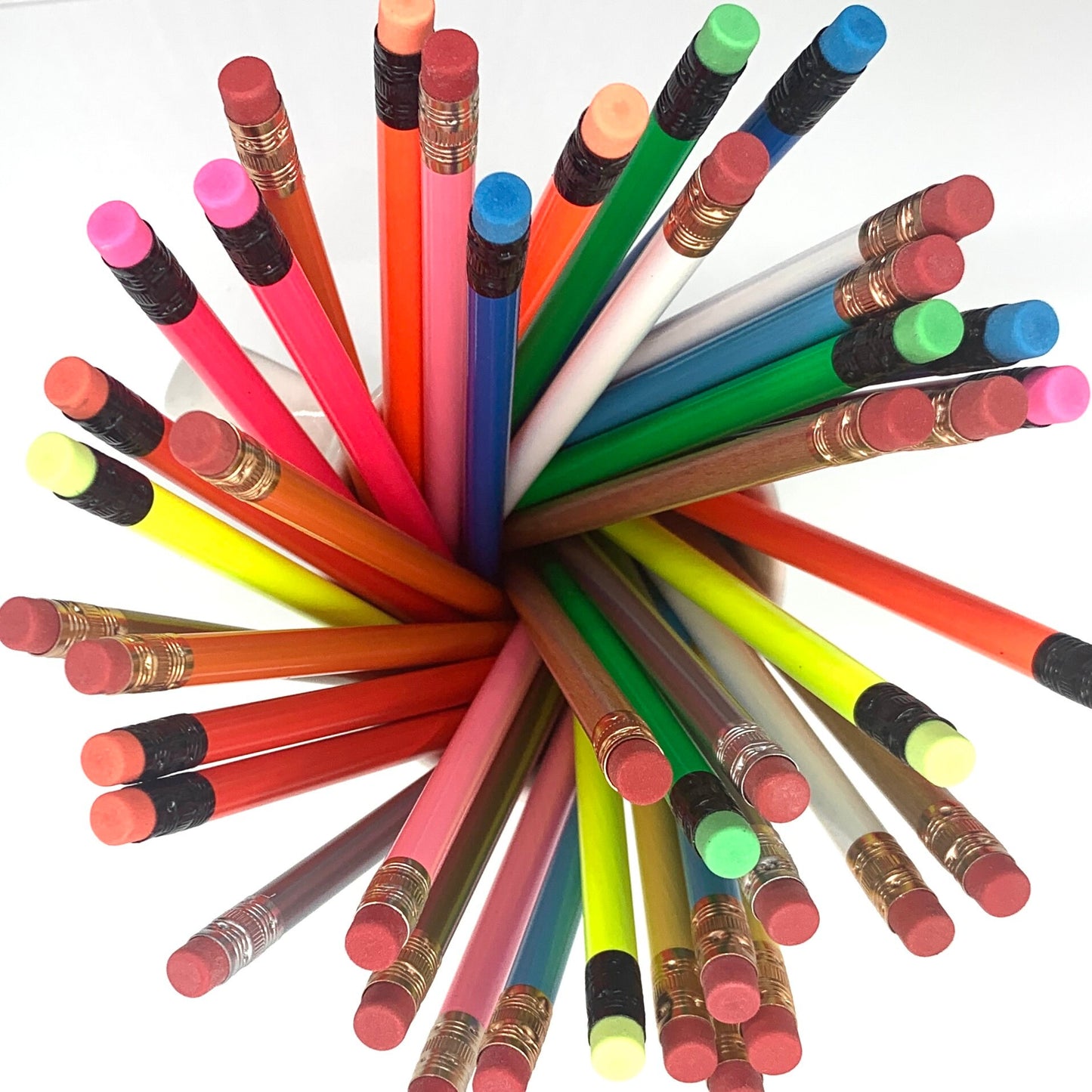Personalized Engraved Neon Red #2 Pencils