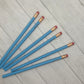 Personalized Engraved Light Blue #2 Pencils