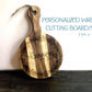 Round Custom Engraved Cheese Board Handle | Personalized Cutting Board | Wood Sign | Personalized Decor | Wedding Gift | Charcuterie Board