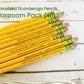 Personalized Pencils | Engraved Pencils | Back to School | 48 Pack Pencils | Ticonderoga Pencils | Teacher Pack | Classroom Pack | Bulk Pack